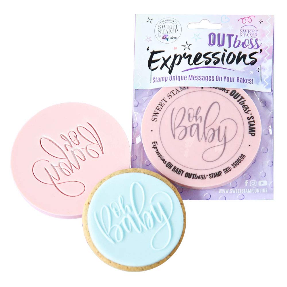 Sweet Stamp By Amycakes Outboss Plastic Expression Stamp, Oh Baby