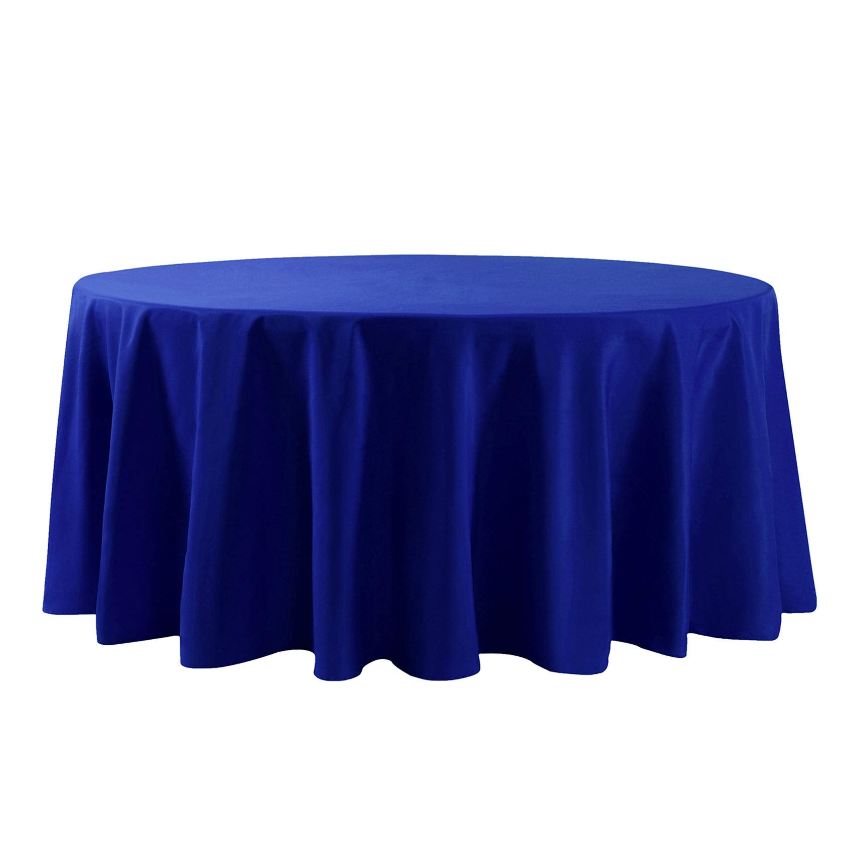132 Inch Round Tablecloth Washable Polyester Table Cloth Decorative Table Cover For Wedding Party Dining Banquet(132 Inch,Royal
