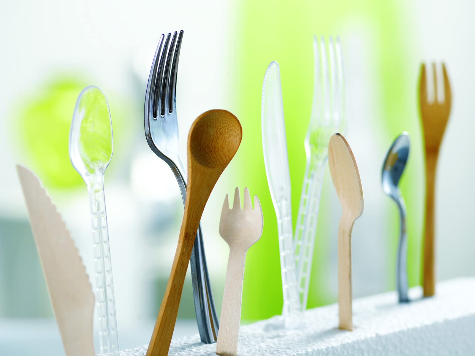 Packnwood - 210Spkbem - Individually Wrapped Forks - 100% Natural And Compostable Bamboo Cutlery, Disposable Plastic Spork - Eco
