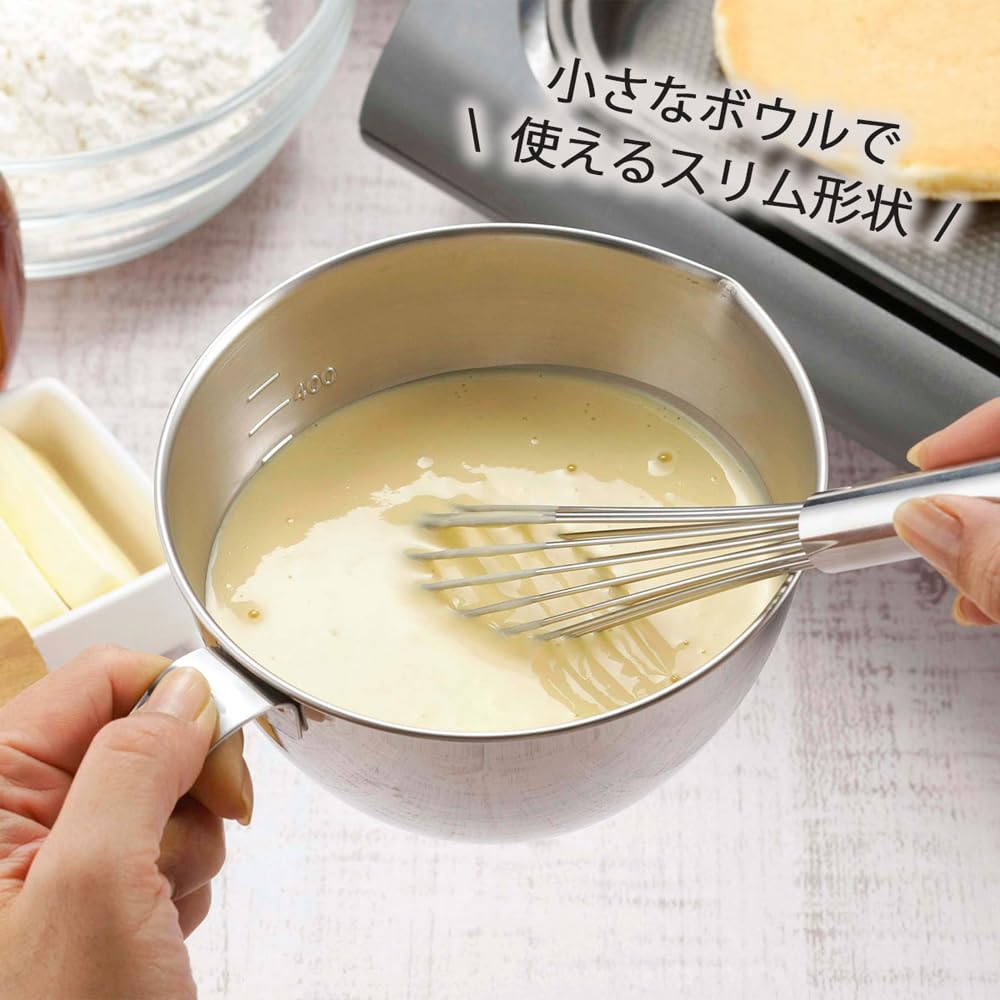 Shimomura Kusen 33706 Slim Whisk, 9.1 Inches (23 Cm), Made In Japan, Dishwasher Safe, 16 Wire Rods, Fine Foaming, Small Whisting