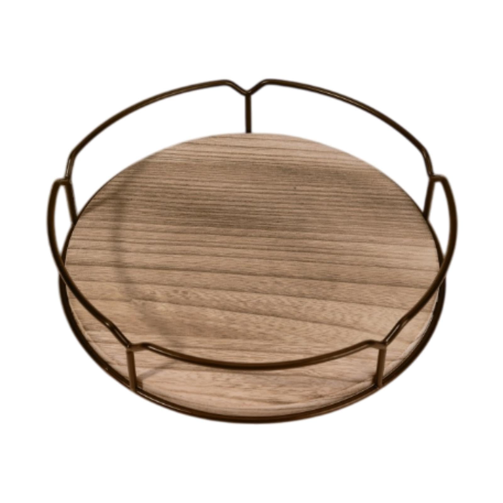 Myaddiction Wood Turntable Tray Rotating Spice Rack Organizer For Cabinet Desktop Pantry 9 Inch