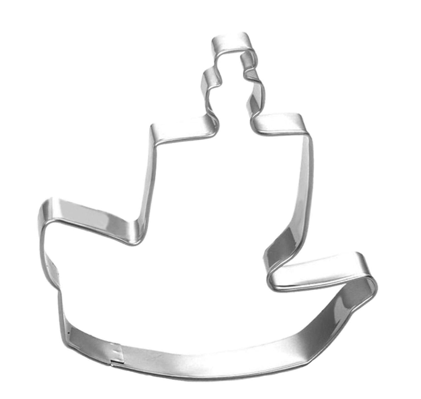 Wjsyshop Mini Pirate Ship Shape Cookie Cutter