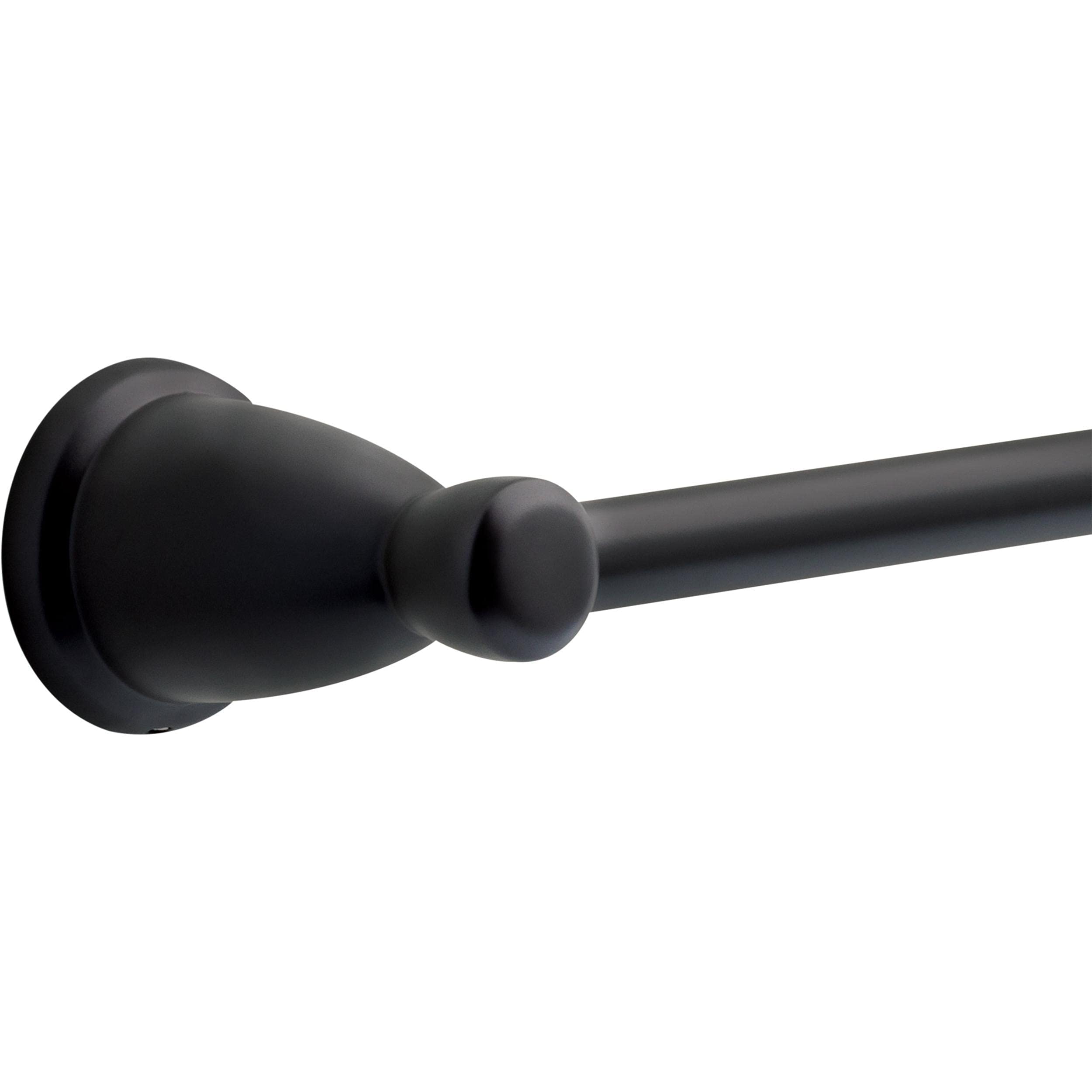Franklin Brass Kinla (1-Pack) 24' Towel Rack For Bathroom Matte Black Bar Holder Wall Mounted Rod, Hardware | Accessories Kin24-