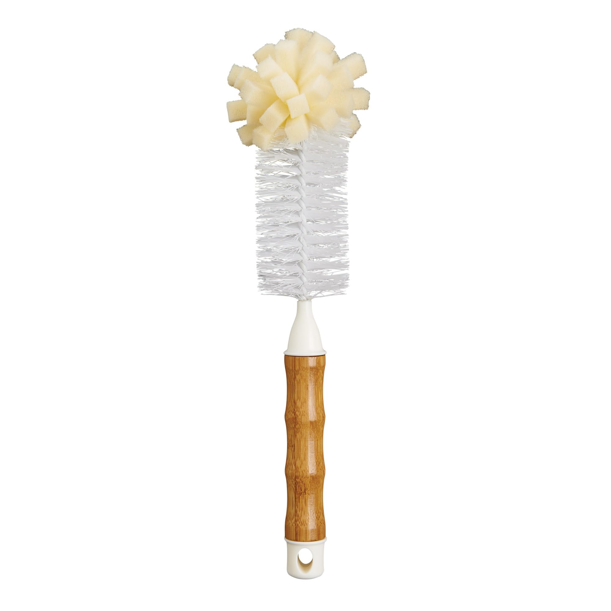 Hic Kitchen Bamboo Bottle Brush, Bamboo With Non-Scratch Bristles