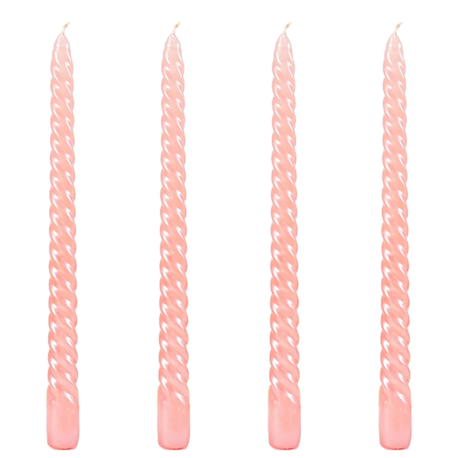 Berkebun Pink Taper Candles 10 inch -Set of 4 Tapered Candles, Long Candle,Tall Candlesticks, Home Dinner, Party, Wedding, Hallo