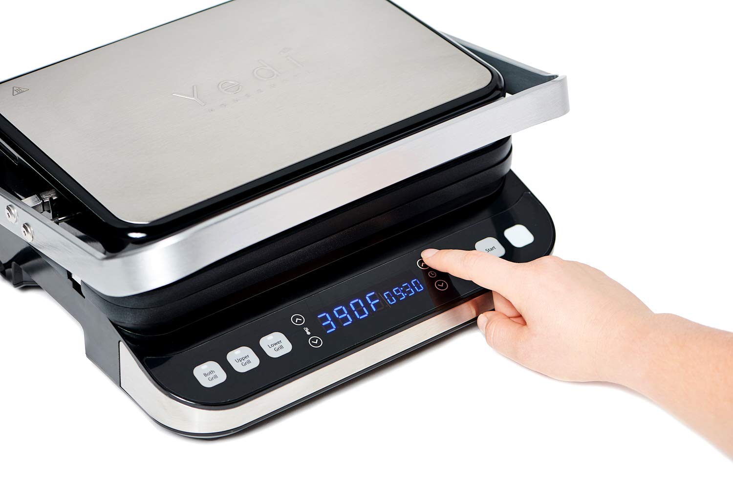 Yedi Total Package 6-In-1 Digital Indoor Grill, Waffle Maker, Panini Press, Griddle, With Deluxe Accessory Kit
