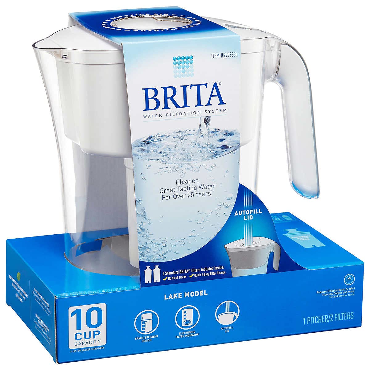 Brita Lake Pitcher With 2 Filters