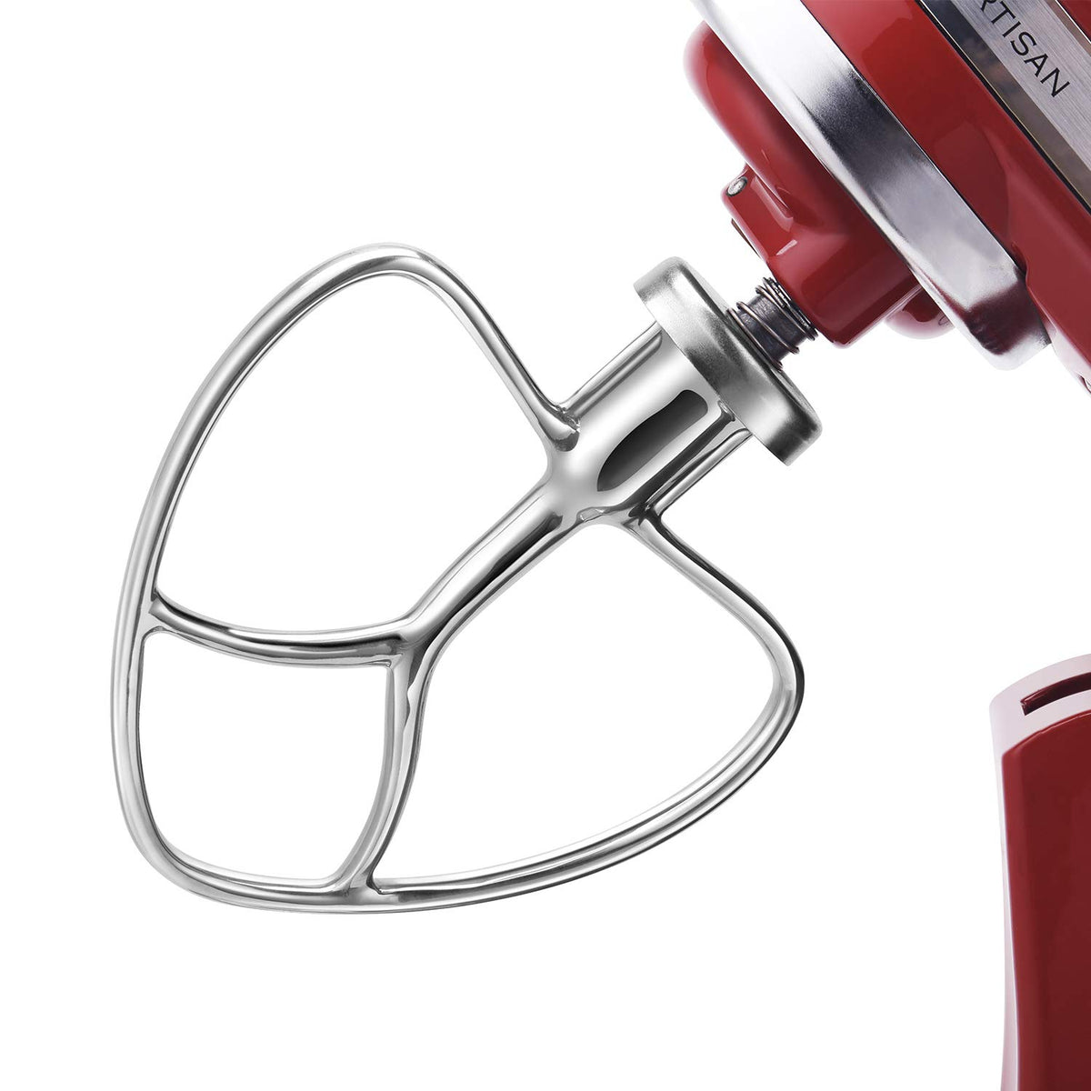 Geesta Polished Stainless Steel Flat Beater For Kitchen Aid 4.5 Qt - 5 Qt Tilt-Stand Mixer Attachments For Kitchen Paddle, Bakin