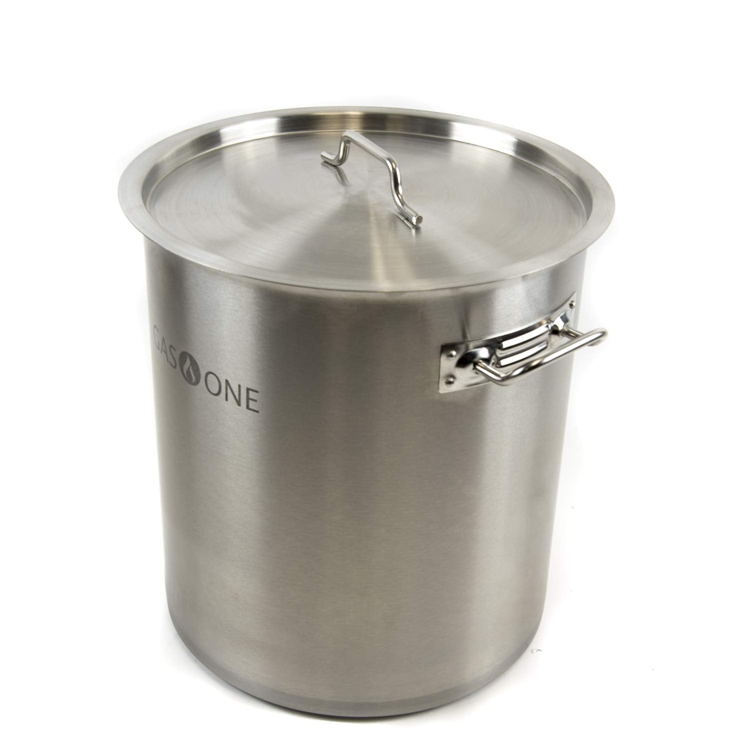 Gas One Fryer Pot 32 Quart - All Purpose - Stainless Steel Tri-Ply Bottom With All Purpose Pot Deep Fryer Steam & Boiling Basket
