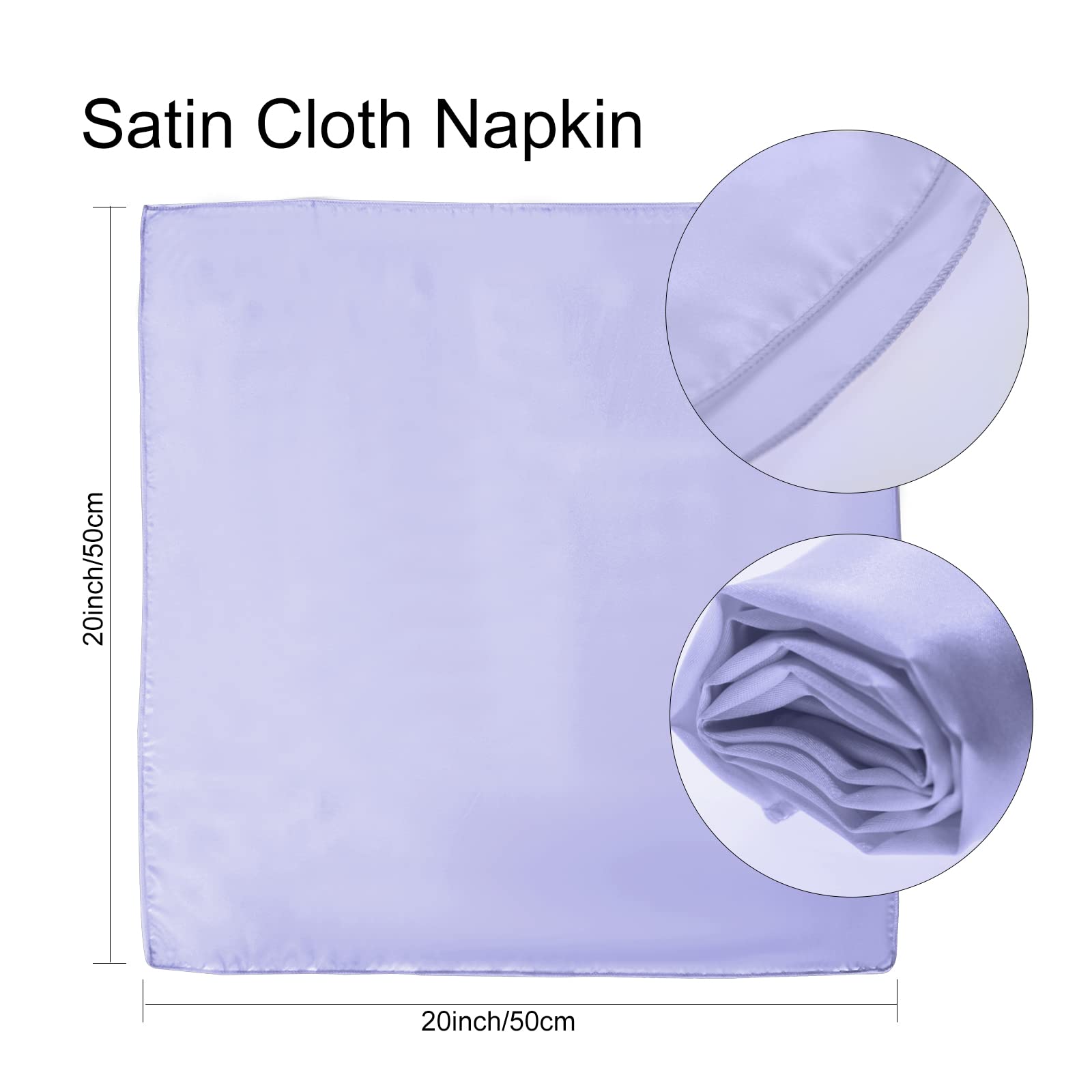 Purple Cloth Napkins Set Of 12,Satin Dinner Napkins Cloth Washable,Reusable Napkins For Everyday Use Table,Restaurant,Wedding, F
