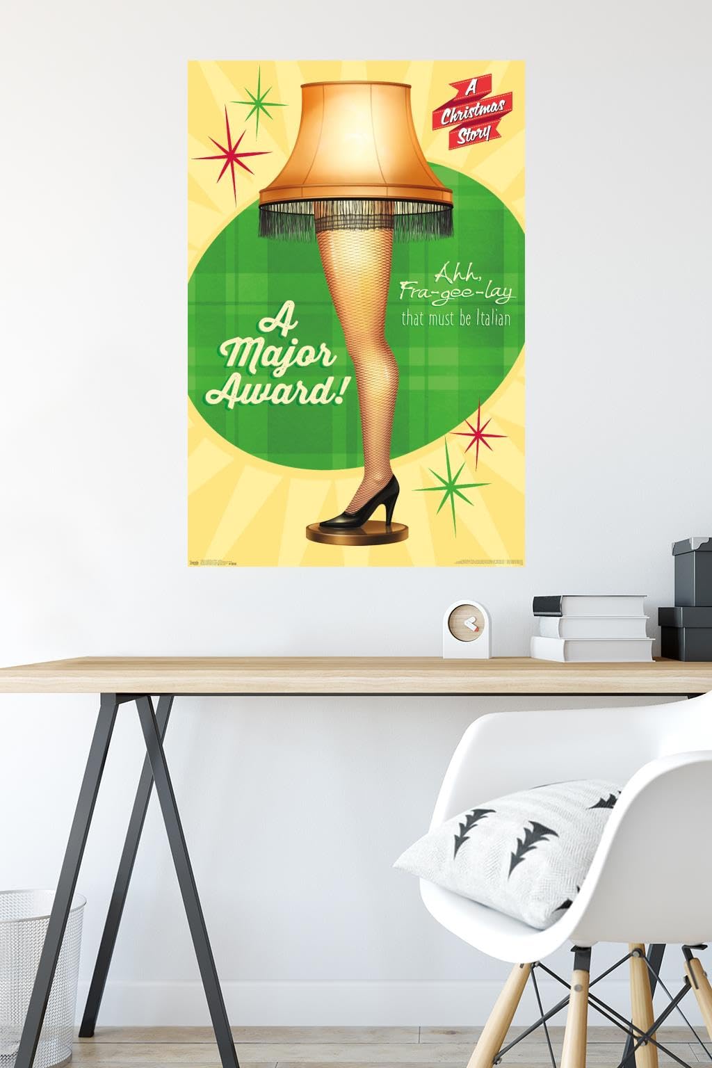 Trends International A Christmas Story - Lamp Wall Poster, 34L X 22.4W, Unframed Version