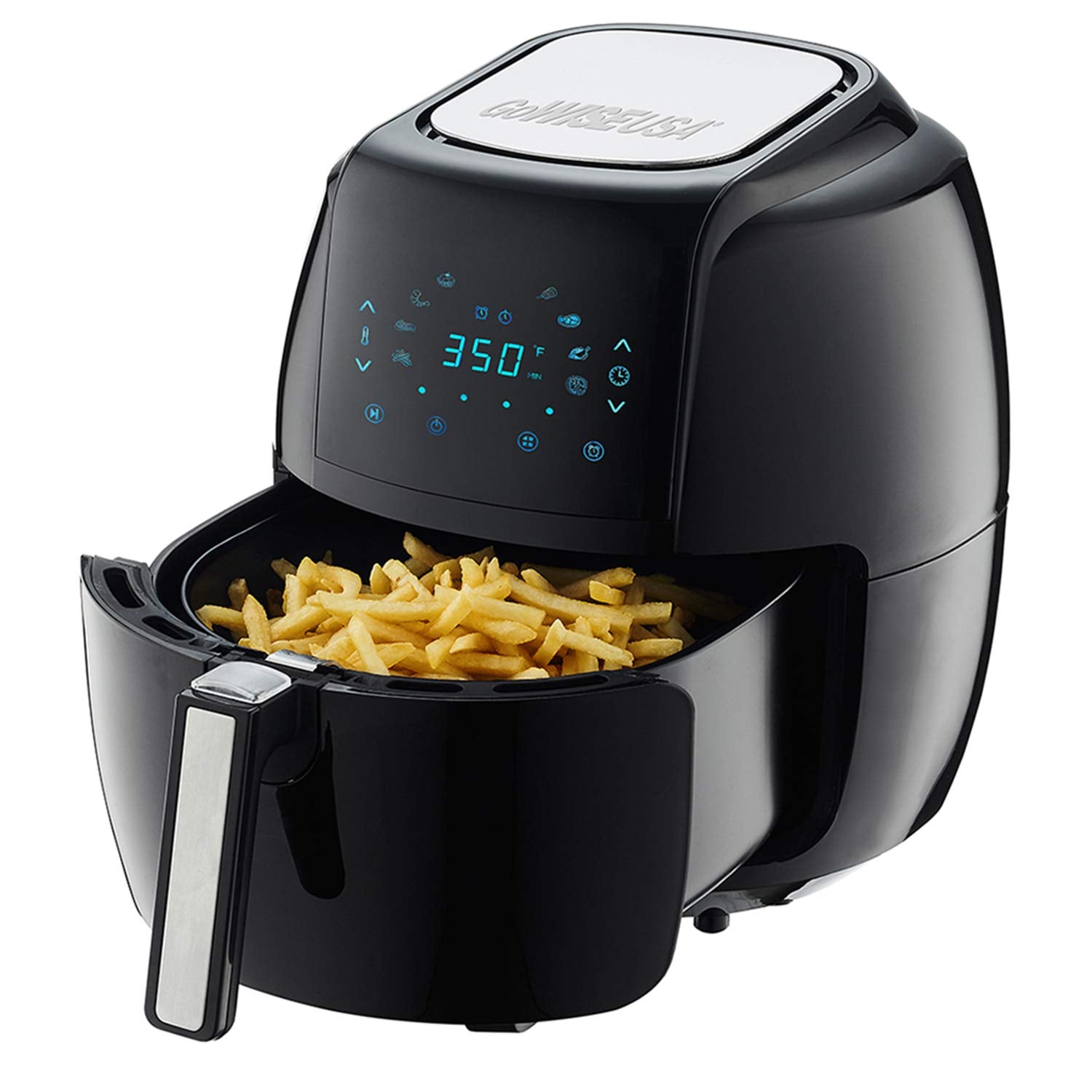 GoWISE USA 5.8QT 8-in-1 Digital Air Fryer, Black - GW22731, Plastic with Recipe Book