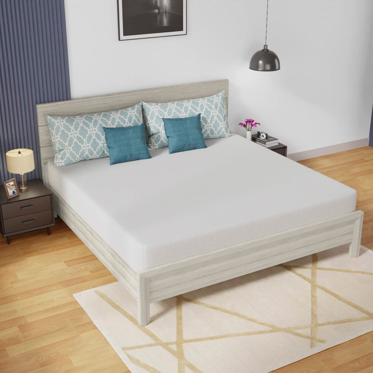 10 Inch Memory Foam Mattress King Mattress Wave Comfort Foam Mattress Certipur-Us Certified,Removable Soft Cover, Mattresses For