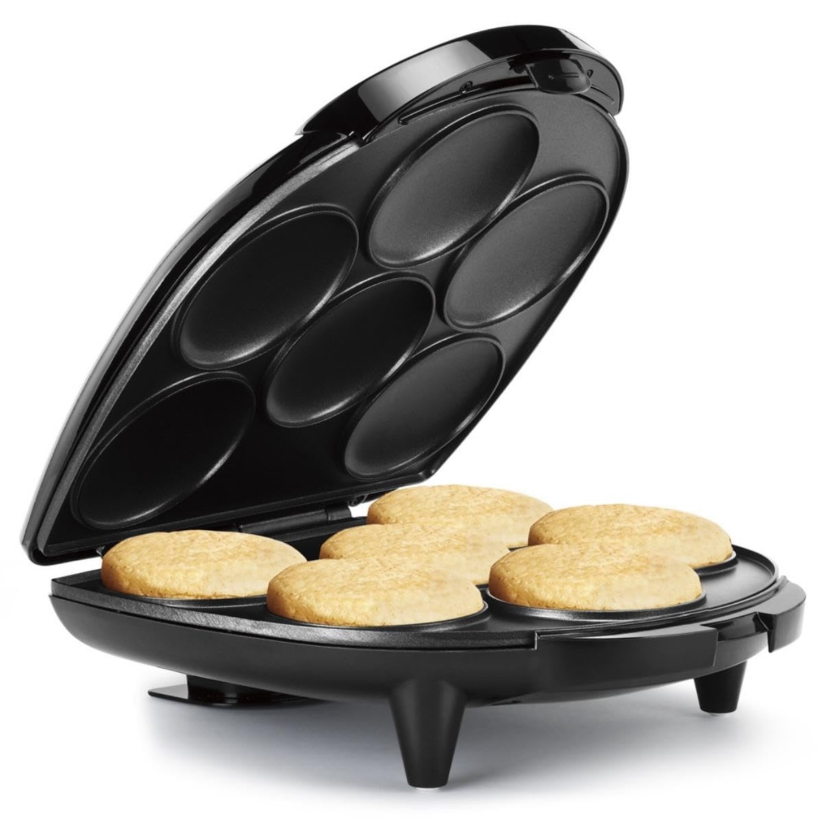 Holstein Housewares Arepa Maker - Non-Stick 6-Section Multi-Food Maker - Make Delicious Arepas, Pancakes, Corncakes, Tosti Arepa