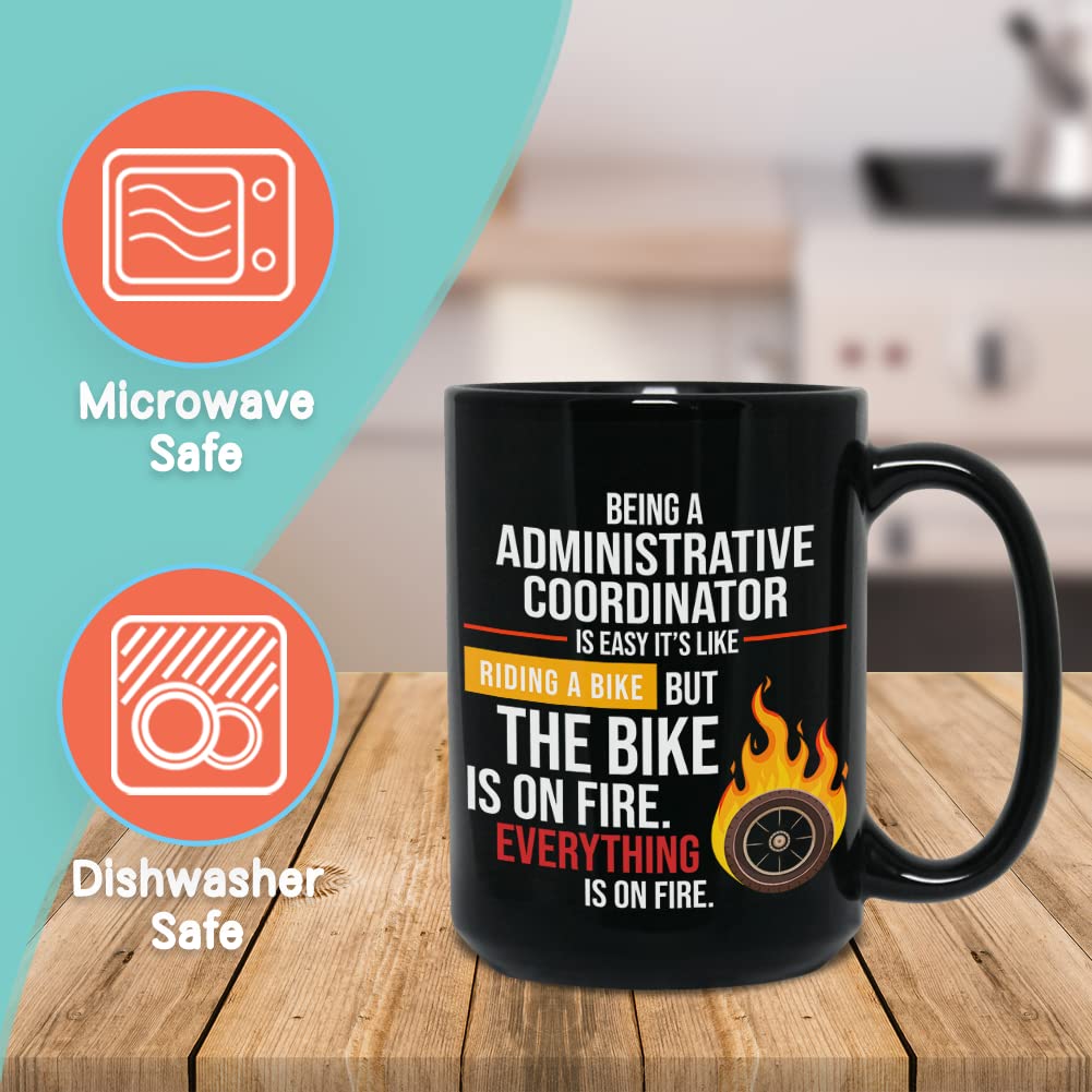 Bubble Hugs Administrator Coffee Mug 15Oz Black - for School Administrator Database Network Engineer Sysadmin Mug - Tech Support