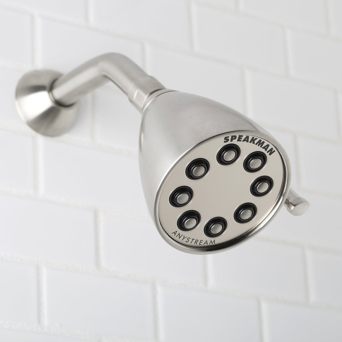 Speakman, Brushed Nickel S-2251-Bn-E175 Signature Icon Anystream Adjustable Solid Brass Shower Head, 175 Gpm