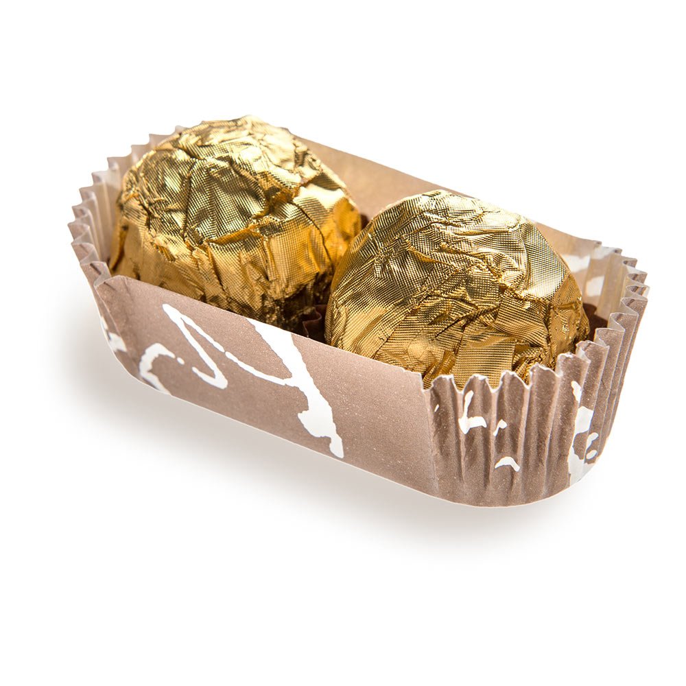 Restaurantware Panificio 1.4 Ounce Baking Cups 200 Ridged Cupcake Liners - Oven-Ready Freezable Brown And White Paper Muffin Cas