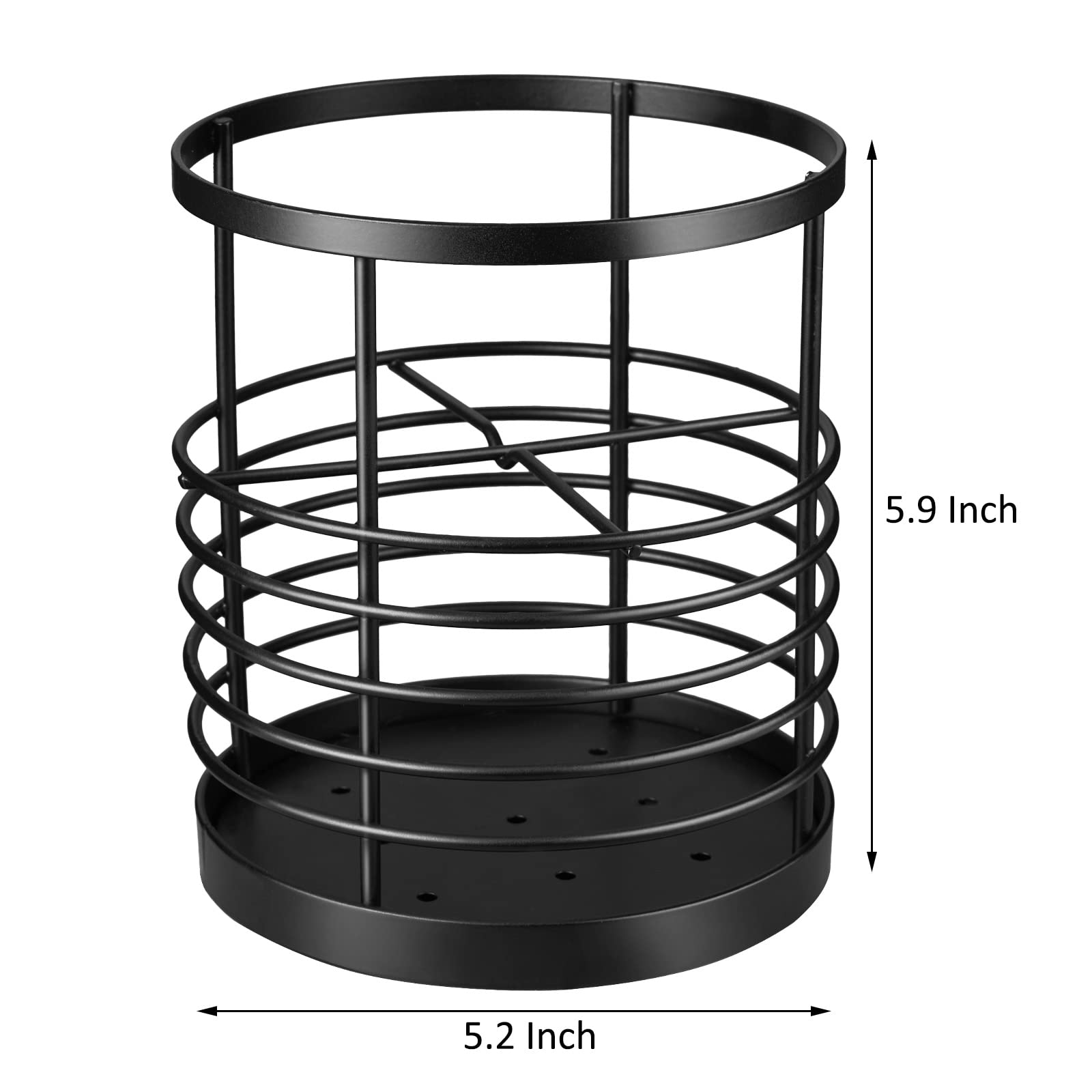 Redcall Utensil Holder For Kitchen Countertop,Metal Spatula Holder,Cooking Utensil Holder For Spoon,Wire Utensil Organizer,Stain