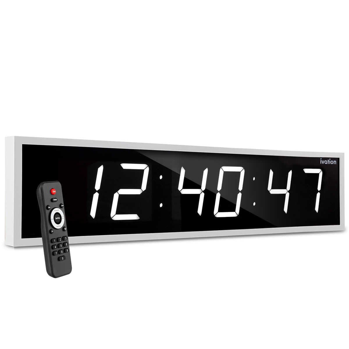 Ivation Huge 60 Inch Large Big Oversized Digital Led Clock With Stopwa ...