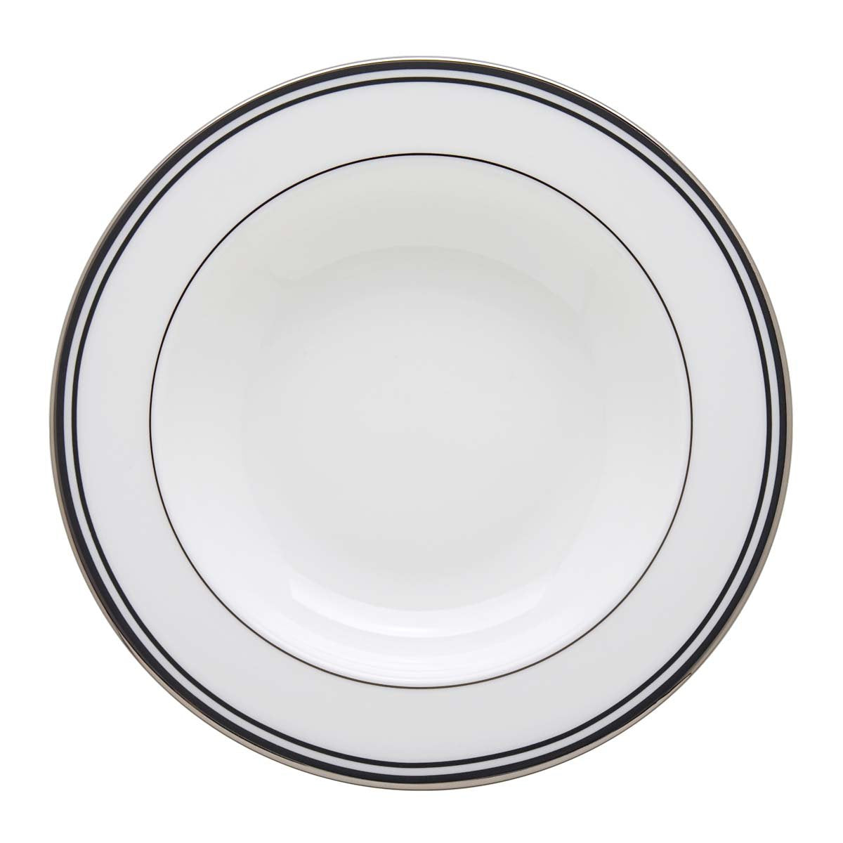 Lenox Federal Platinum Pasta Bowl/Rim Soup, Black