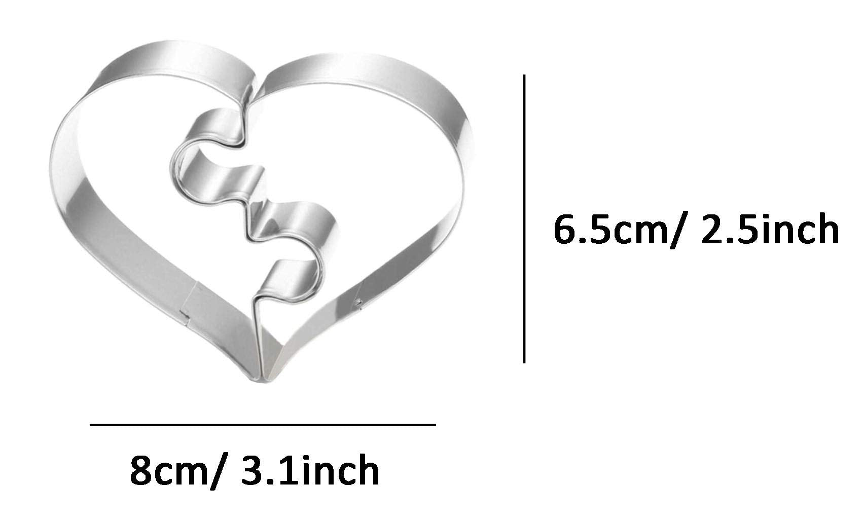 Zdywy Broken Heart Shaped Cookie Cutter