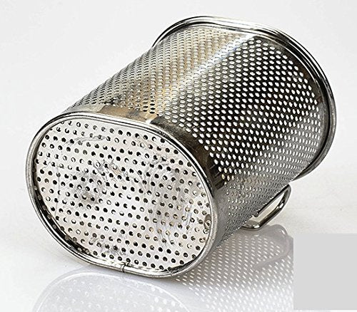 Stainless Steel Cutlery Utensil Holder (Small Oval) Chopsticks Holder For Dishwasher