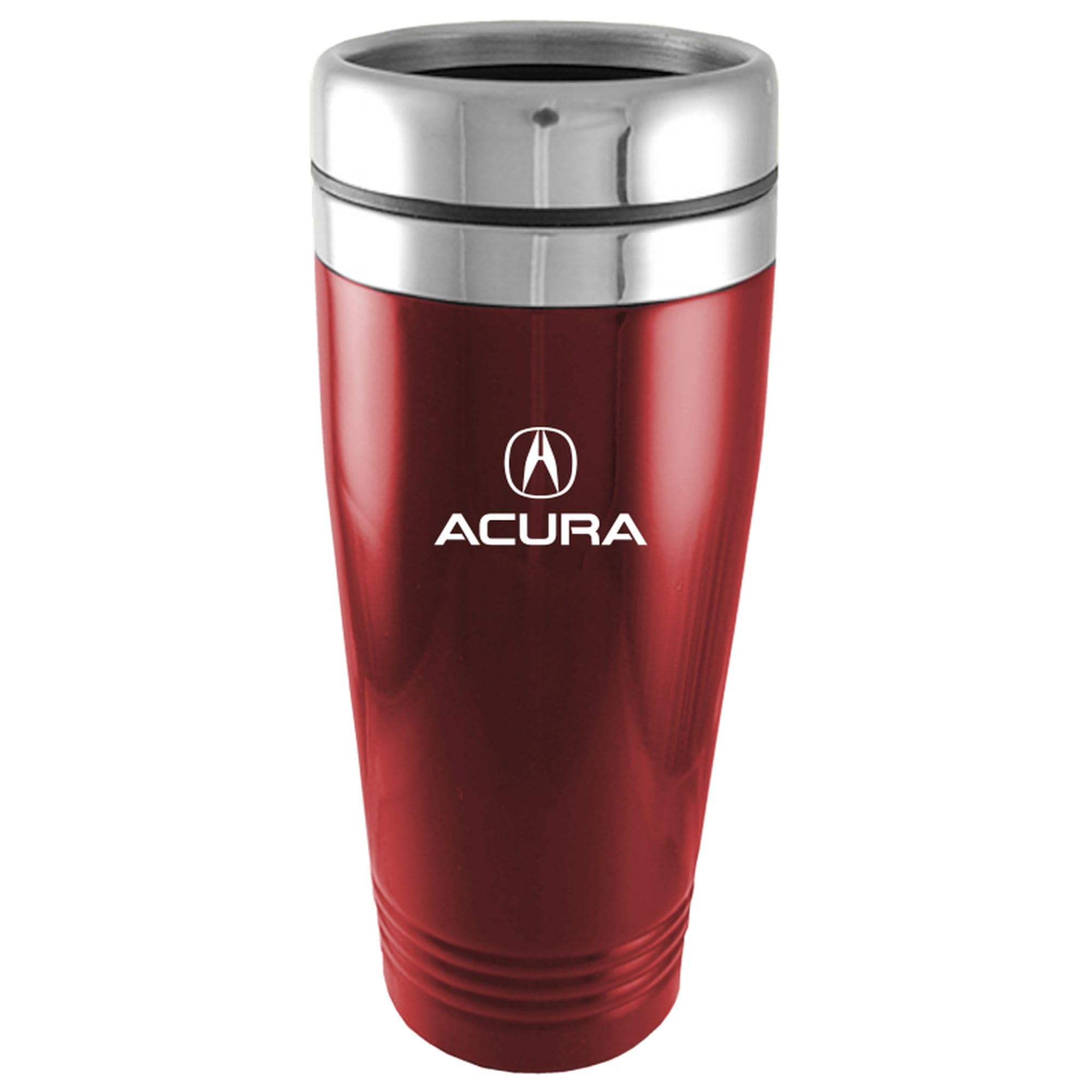 Au-Tomotive Gold Stainless Steel Travel Mug For Acura (Burgundy)