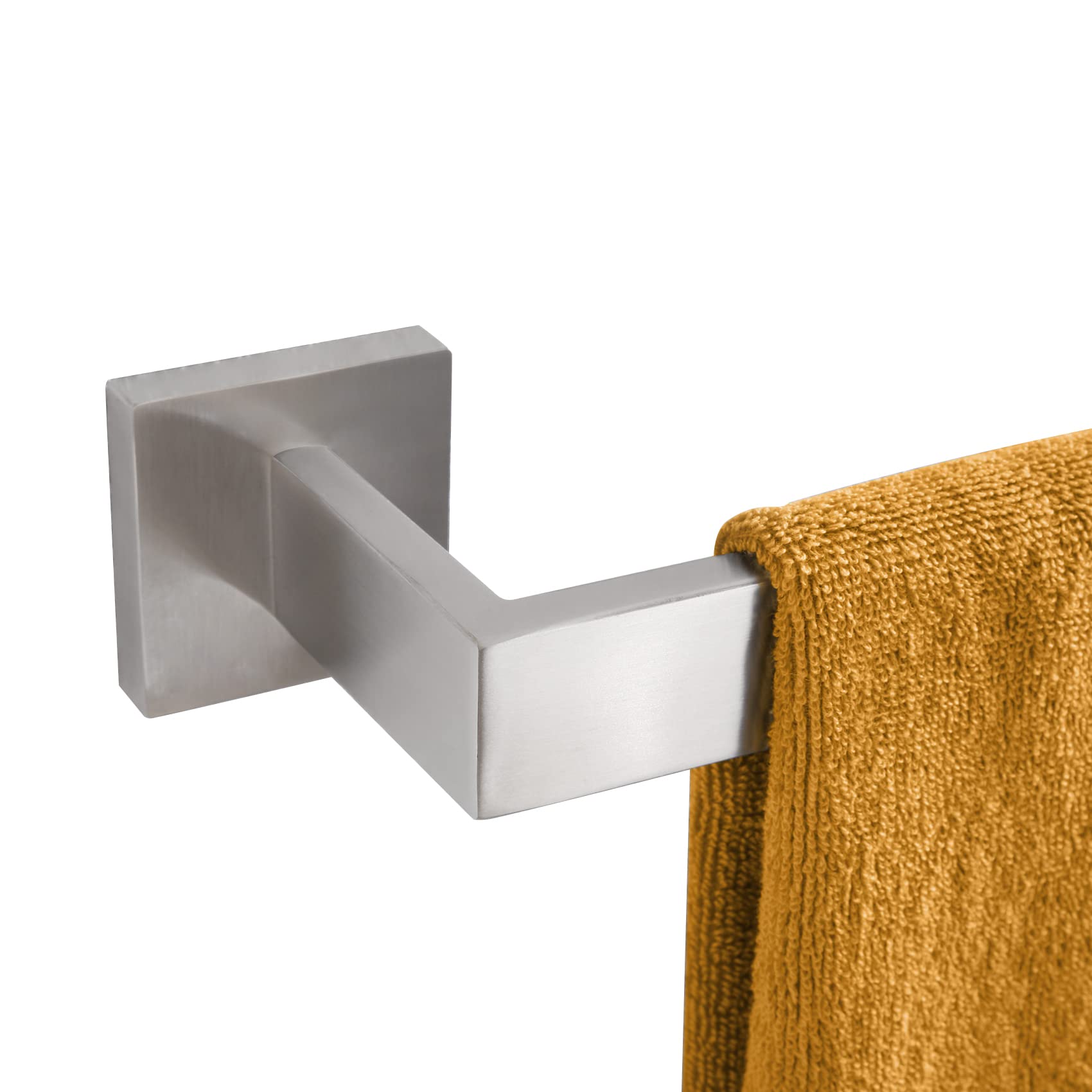 KOKOSIRI 24-Inch Single Towel Bar, Bathroom Kitchen Towel Holder, Wall Mounted SUS304 Stainless Steel Towel Rack, Brushed Nickel