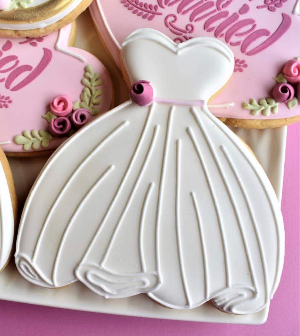 Wedding Dress/Ball Gown Cookie Cutter, 4'' Made In Usa By Ann Clark