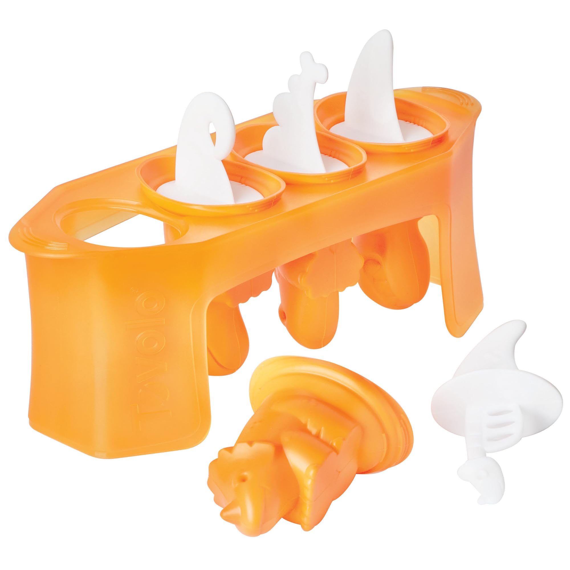 Tovolo Silicone Popsicle Molds With Sticks (Dino) - Ice Pop Molds With 4 Cavities For Homemade Flavored Ice Pops & Frozen Snacks