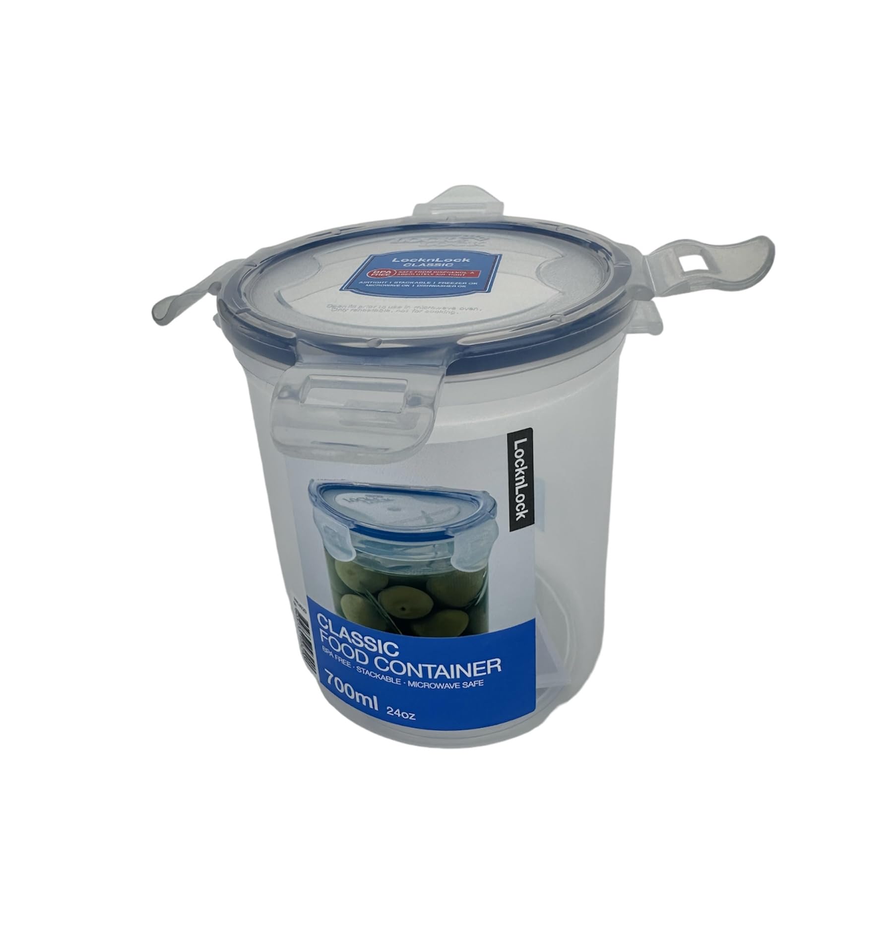 Lock & Lock 24-Fluid Ounce Round Food Container, Tall, 2.9-Cup