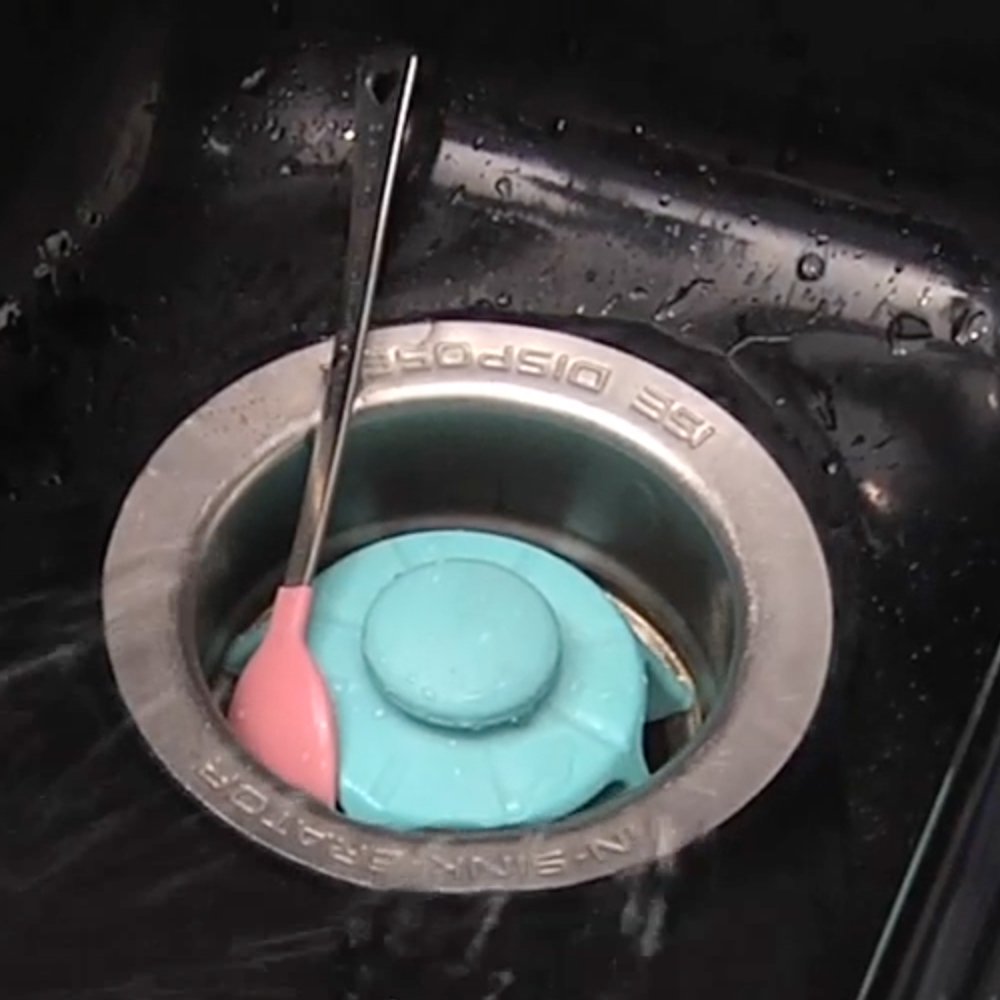 Danco Disposal Genie Garbage Disposal Strainer Kitchen Sink Drain Splash Guard Food Scraper Blue (10452)