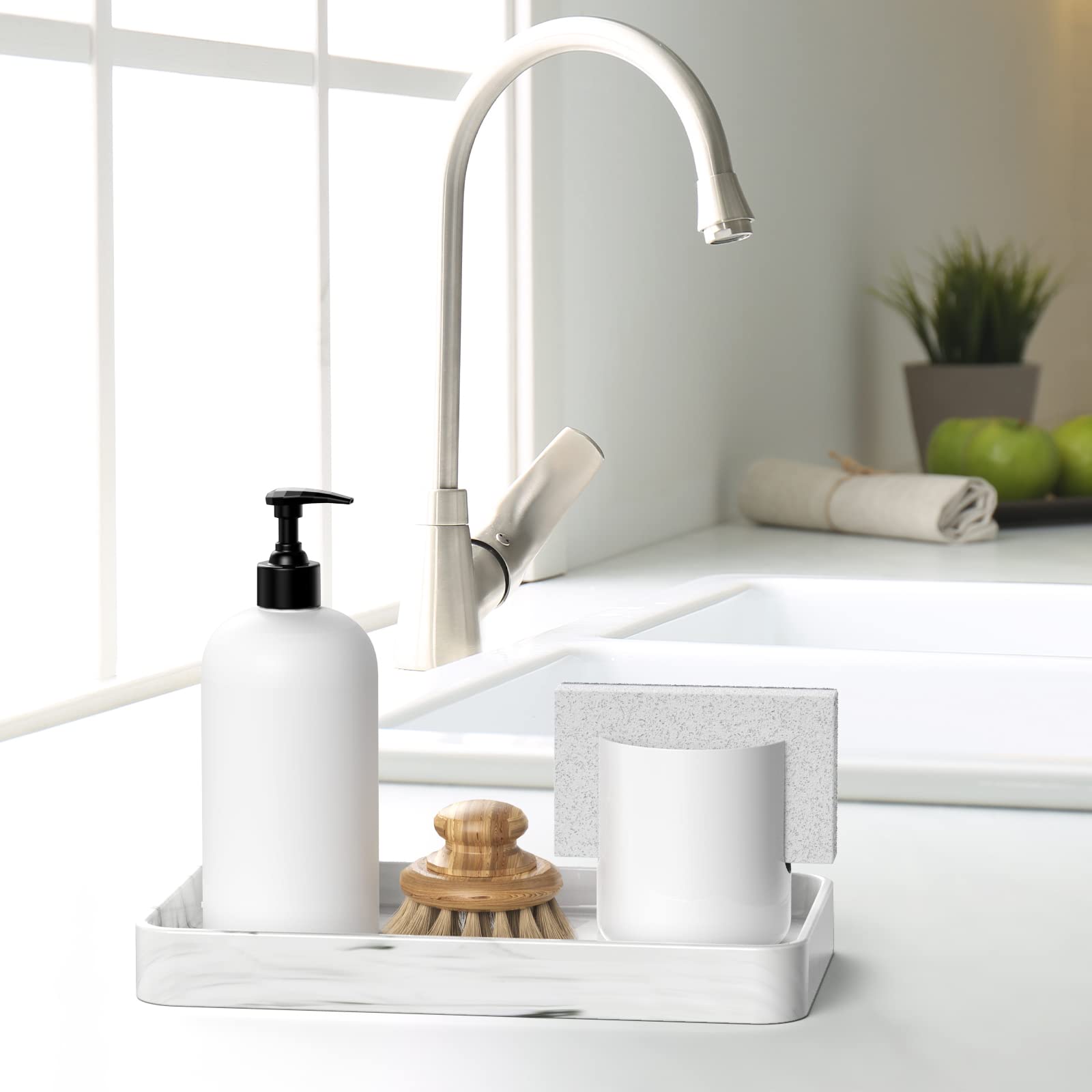 Gurygo 10'' Vanity Tray For Bathroom - Hand Towel Tray Organizer For Paper Napkins - Bathroom Vanity Counter Organization - Cera