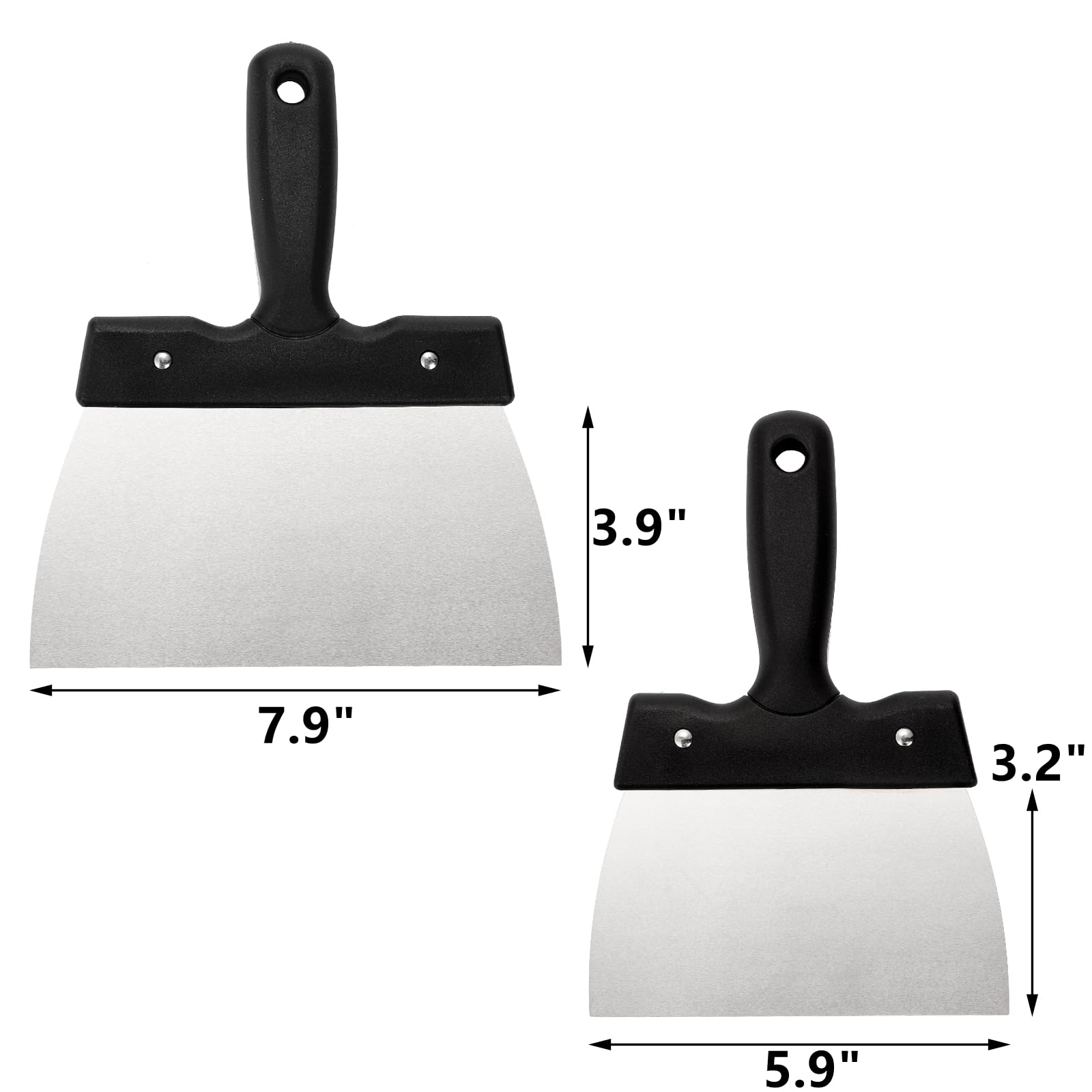 Peohud 2 Pack Coating Spatula For Chocolate, Stainless Steel Chocolate Scraper, Chocolate Thermostat Spatula For Smoothing Dough