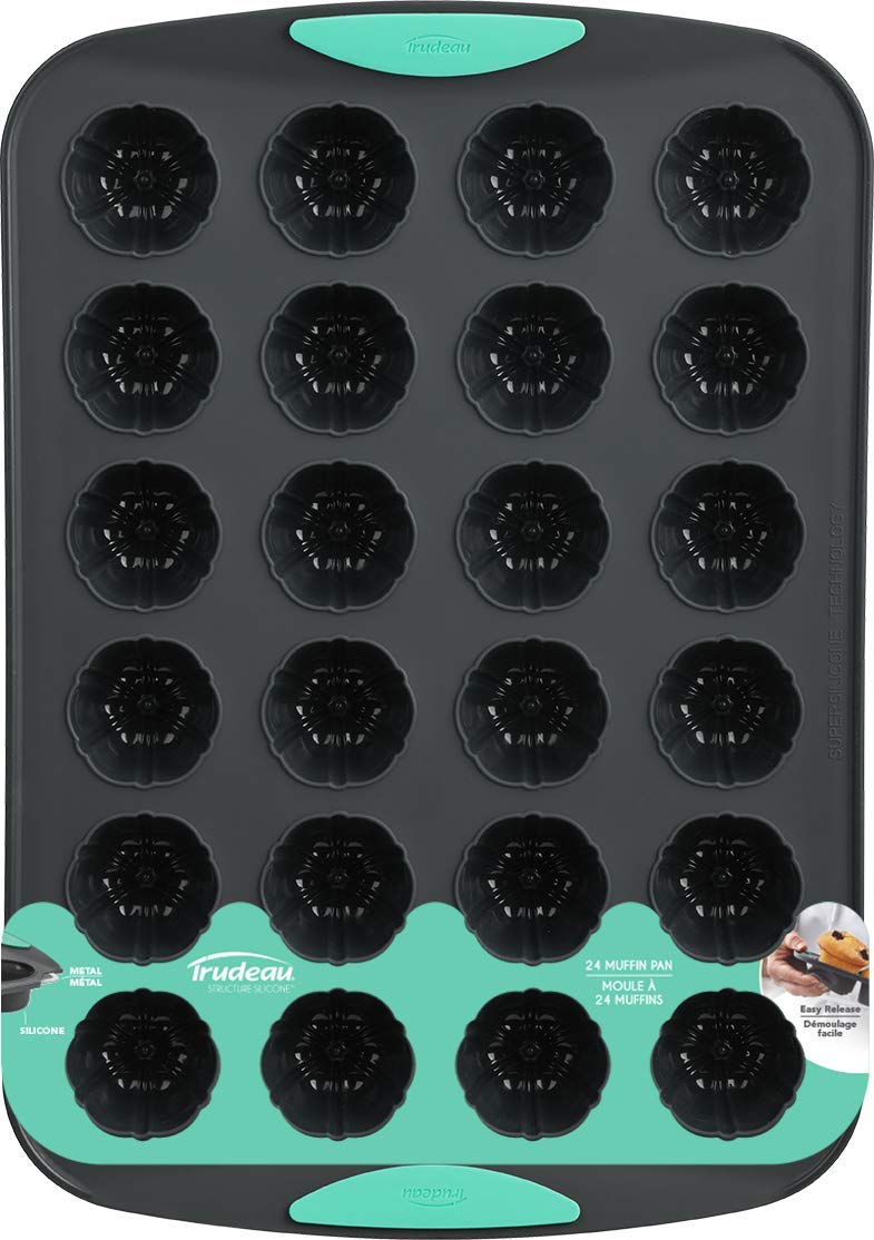 Trudeau Bakeware Cupcake Pan, 24-Count, Mint