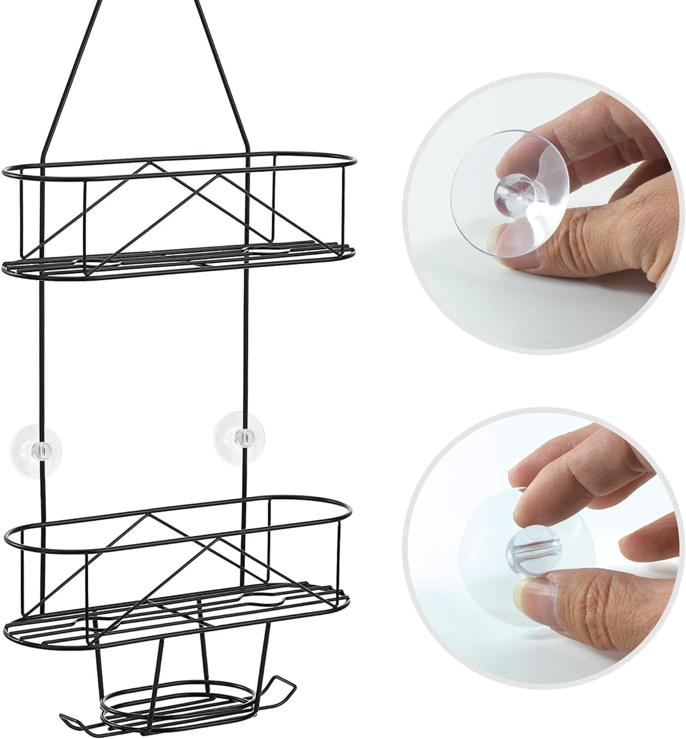 Yeebeny 10Pcs Shower Caddy Connectors Suction Cups For Bathroom, Heavy Strength Large Suction Cups Without Hooks, Replacement Su