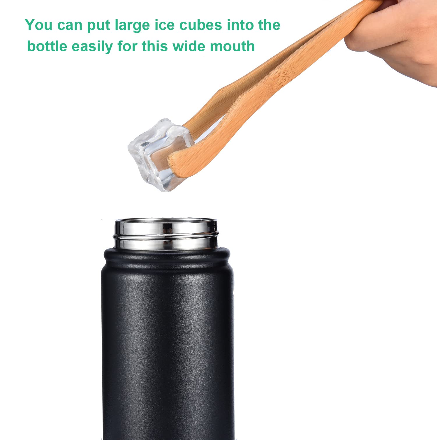 Hytodre Insulated Water Bottle,Stainless Steel Vacuum Insulated Water Bottle, Double-Wall Sport Bottle With Leak Proof Spout And