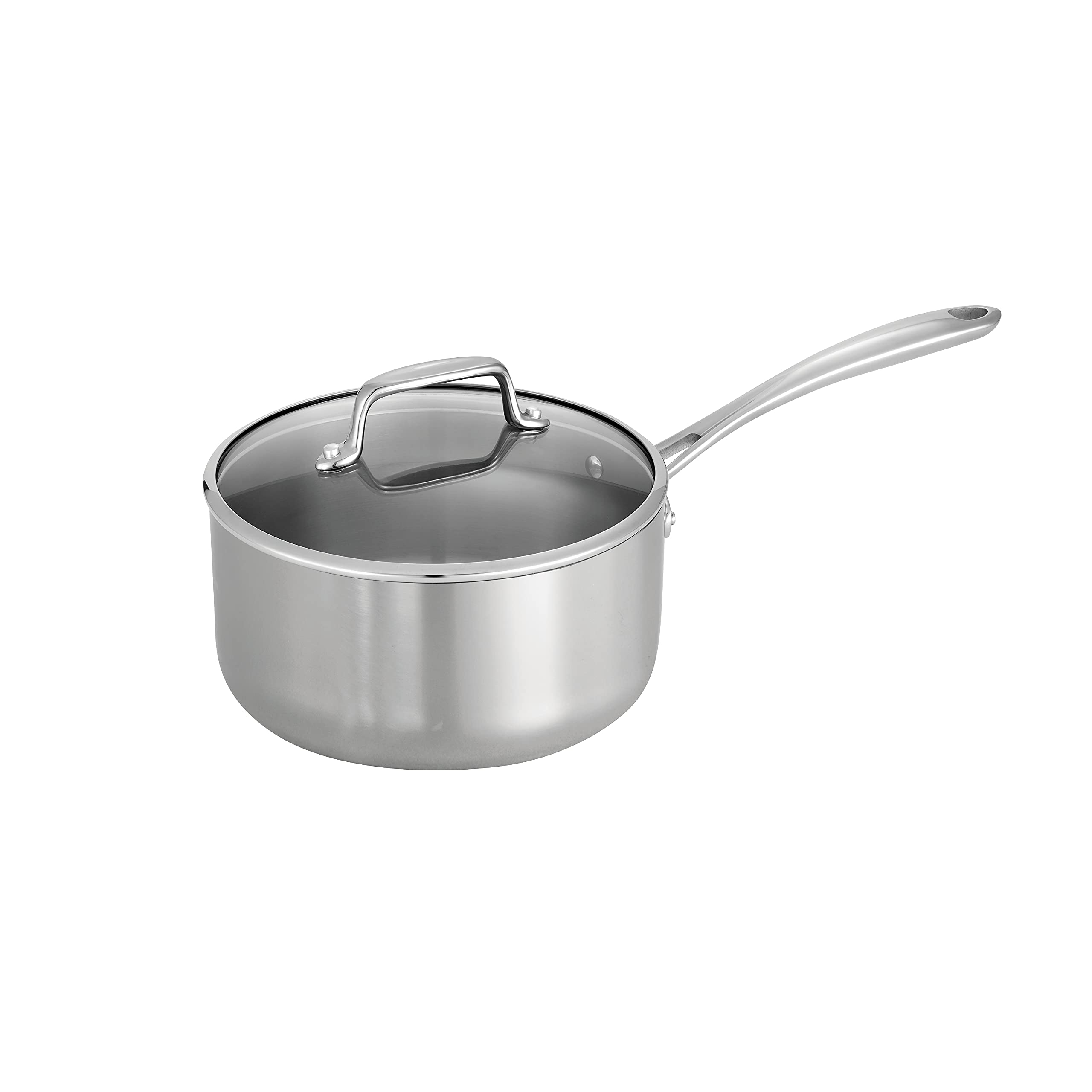 Tramontina Covered Sauce Pan Tri-Ply Clad (3 Qt), 80116/035Ds