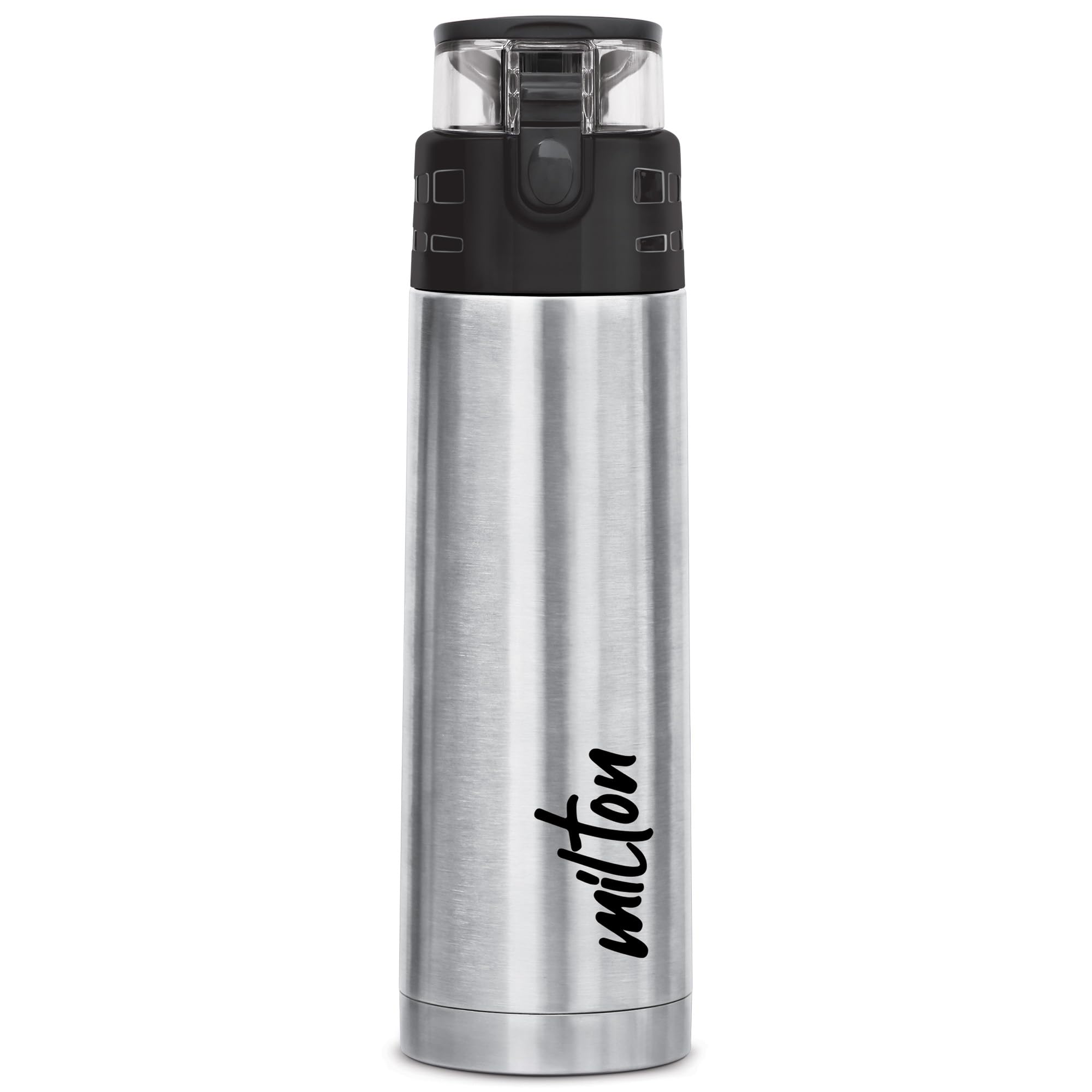 Milton Atlantis 900 Thermosteel Insulated Bottle, 750 Ml Water Bottles, 24 Hours Hot And Cold, Easy To Carry, Easy Grip, Rust Pr