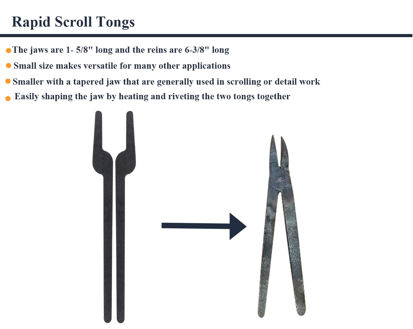 Rapid Tongs Bundle Set 6 Type Of Tong Bundles Set Diy Rapid Tongs Comes With Rivet For Beginner Futher Smithing