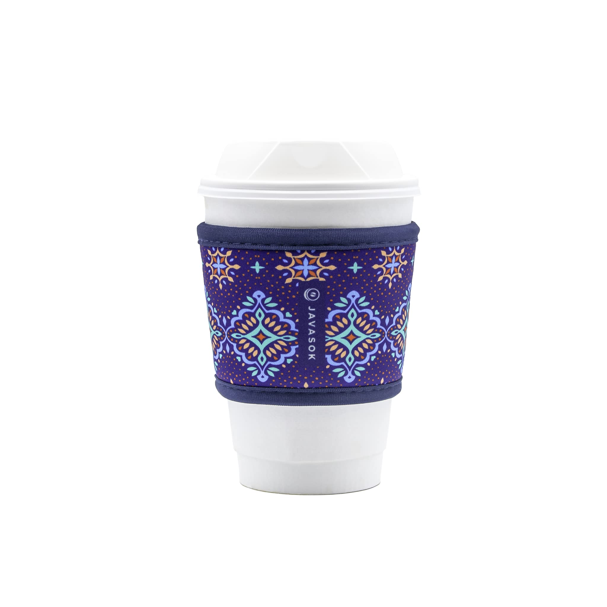 Sok It Hot Sok Reusable Neoprene Insulator Sleeve For Hot Coffee And Tea Cups (Diamond Back, One Size Coffee Sleeve)