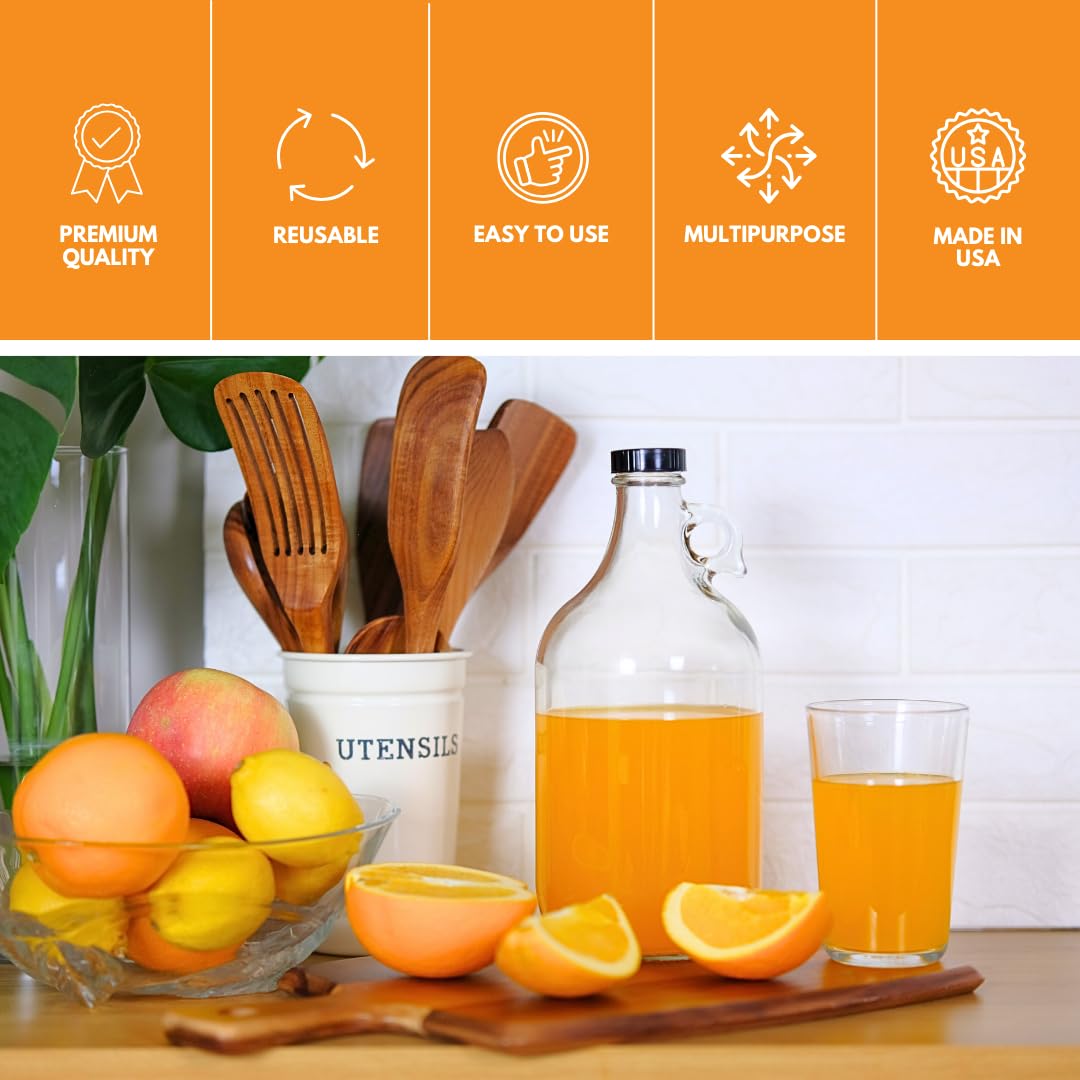 Fastrack 1 Gal Jug W/Twin Bubble Airlock, Polyseal Lid, #6.5 Drilled Stopper