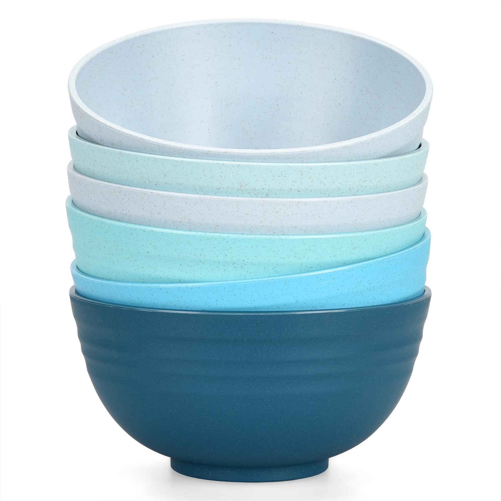 Homestockplus Unbreakable Cereal Bowls 24 Oz Microwave And Dishwasher Safe Bpa-Free Eco-Friendly Wheat Straw Bowl Assorted Color