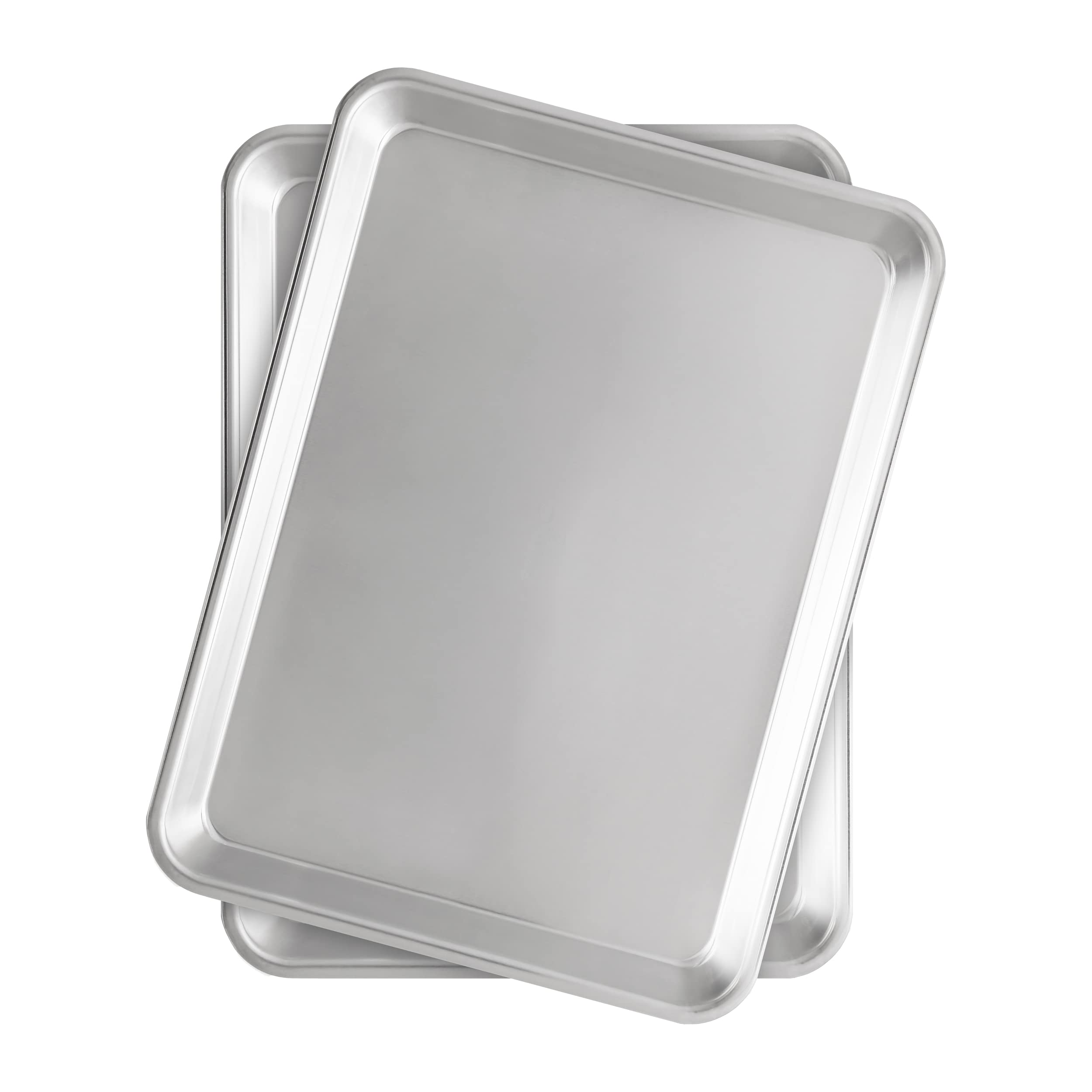 Fat Daddio'S Natural Aluminum Quarter Sheet Pan, 2-Pack