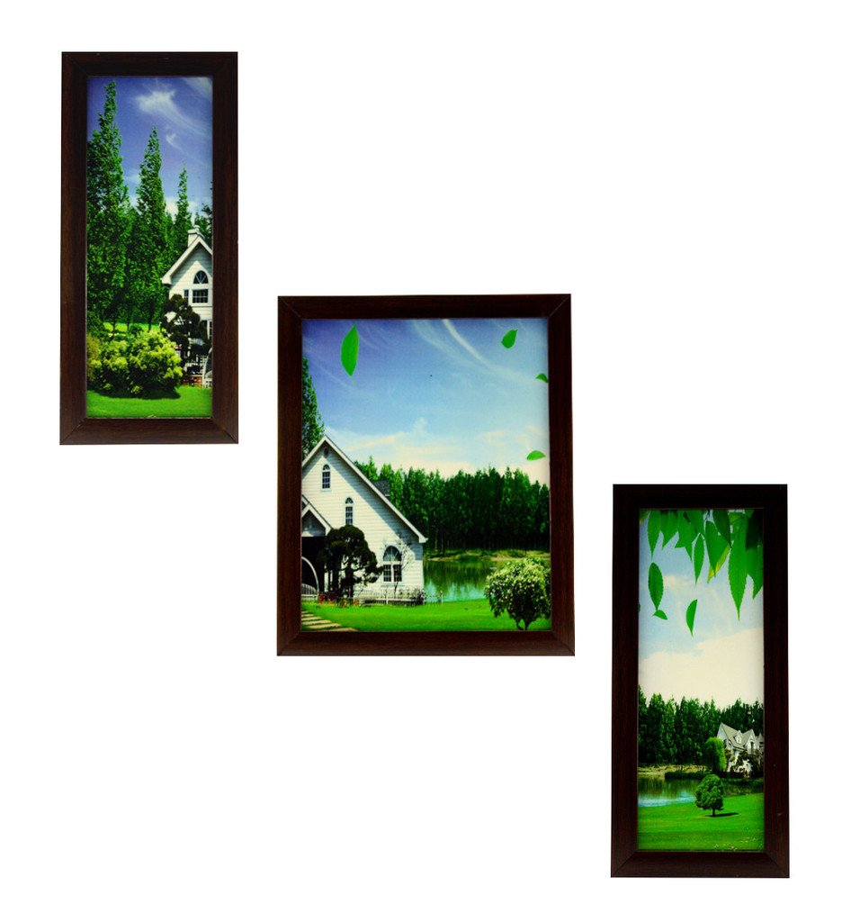 3 Piece Set of Framed Wall Hanging Art