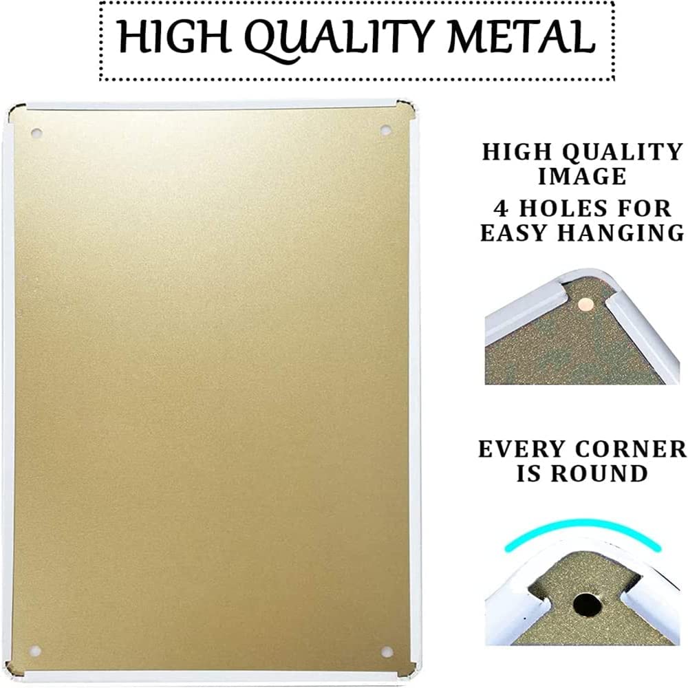 jiuerocs Vintage Coffee Menu Metal Tin Sign Art Wall Decor, Retro Post ...