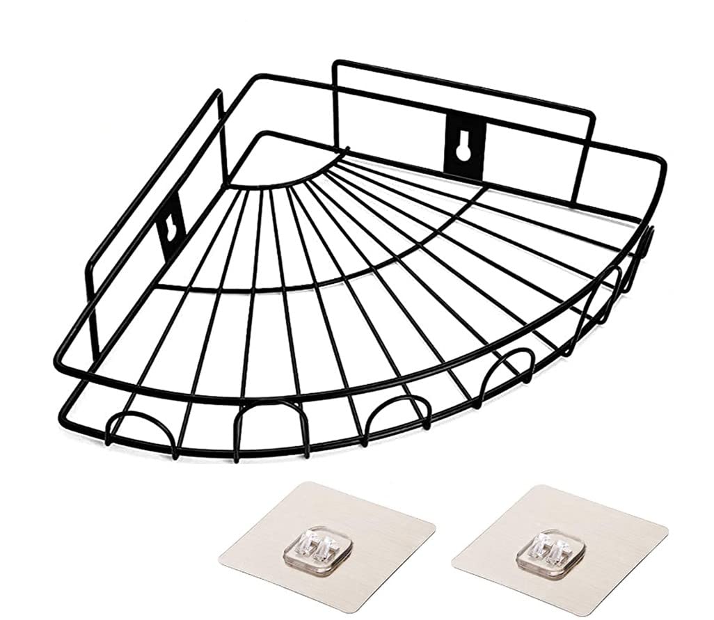 Roxa Wall Mounted SelfAdhesive Bathroom Corner Shelf/Kitchen Rack & Holder  Bathroom Accessories (MaterialGi Metal, Powder Co