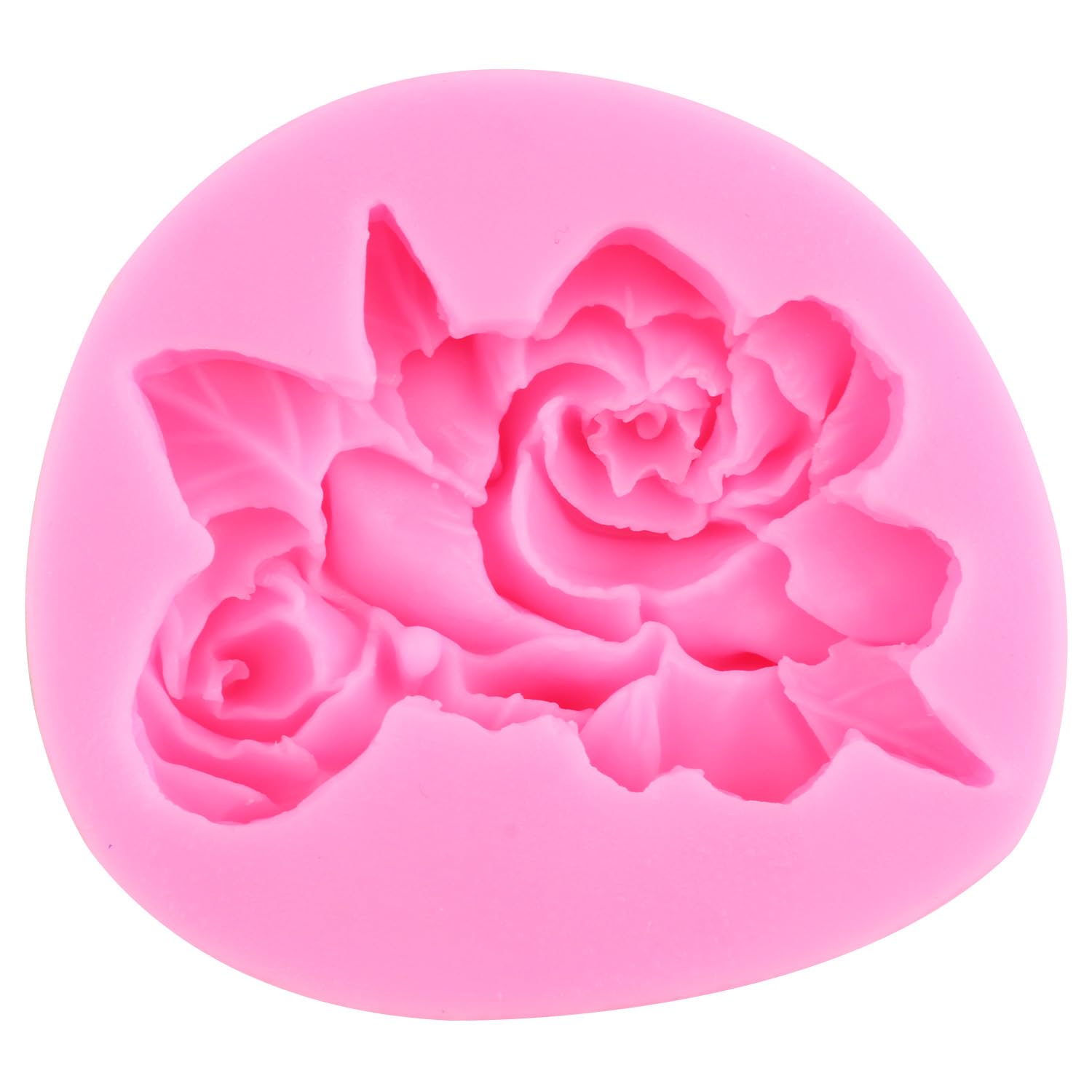 Zixiang Flower Silicone Molds Hibiscus Plumeria Rose Flower Fondant Silicone Molds For Cake Decorating Cupcake Topper Polymer Cl