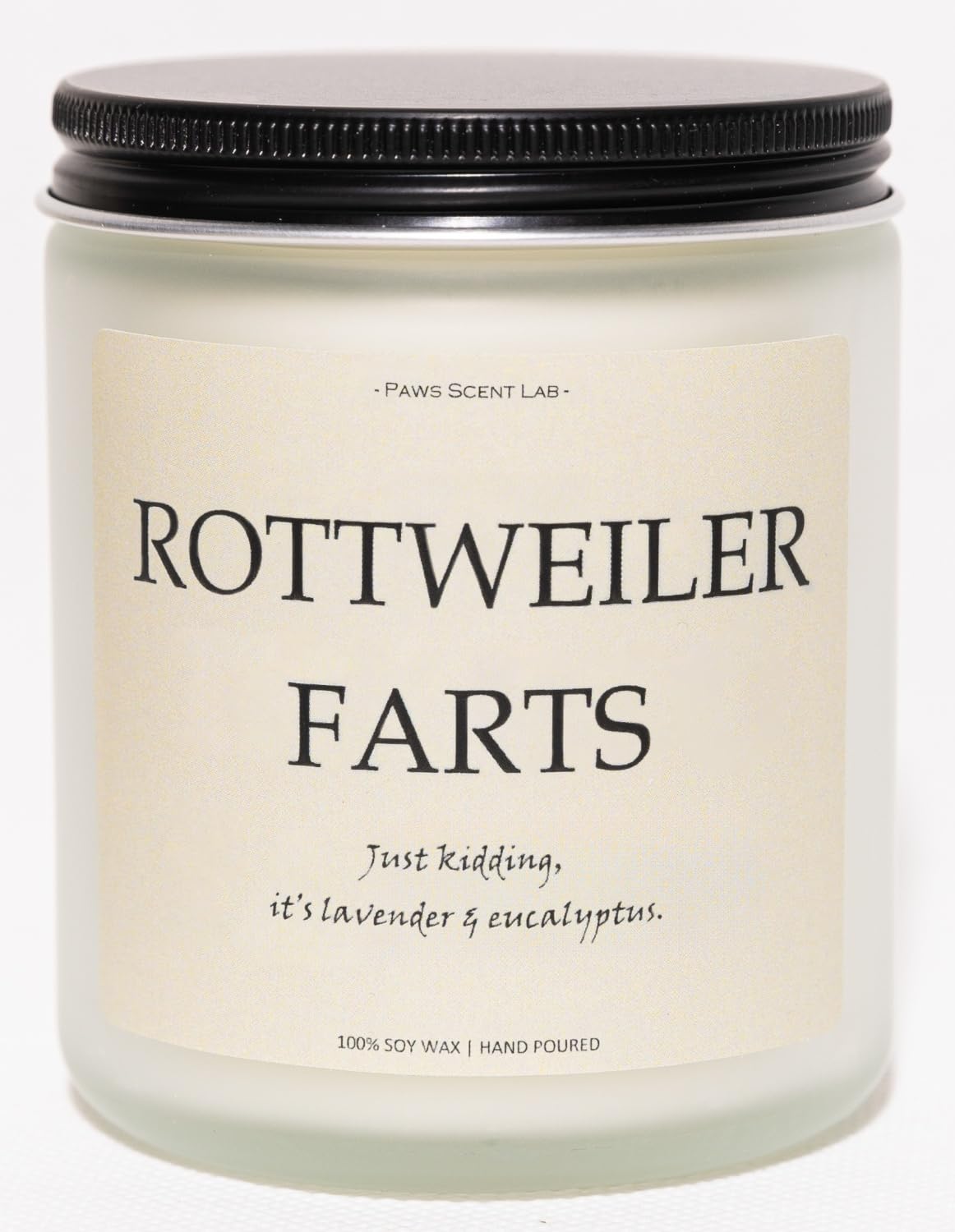 Rottweiler Gifts & Decor, Rottweiler Gifts for Women, Dog Mom Gift for Women - Lavender & Eucalyptus, Crafted by Natural Soy Wax