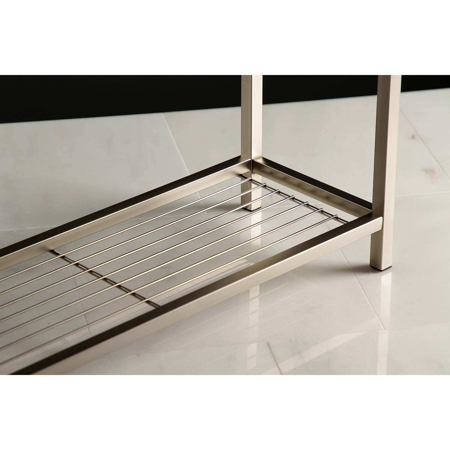 Kingston Brass Scc8358 Edenscape Freestanding Towel-Rack, Brushed Nickel